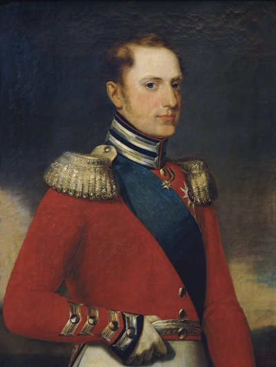 ニコラス1世皇帝の肖像、1829年 作： Alexander Vasilyevich Polyakov