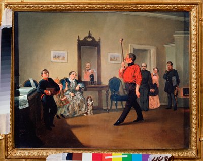平和なマルソマニア - Alexander Vasilyevich Ustinov（1796-1868）による絵画、キャンバスに油彩 作： Alexander Vasilyevich Ustinov