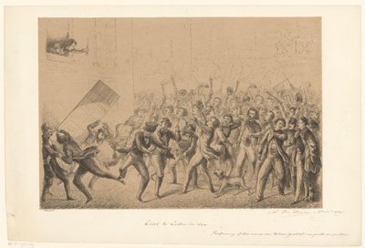 憧れのフランツ・リストに挨拶する生徒たち 184年のライデンのリスト*（オブジェクトのタイトル） 過去から（シリーズタイトル） 作： Alexander Ver Huell (signed by artist)
