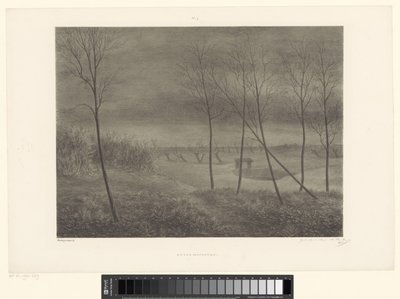 夜の風景 Locus Nefastus (オブジェクトのタイトル) 作： Alexander Ver Huell (signed by artist)