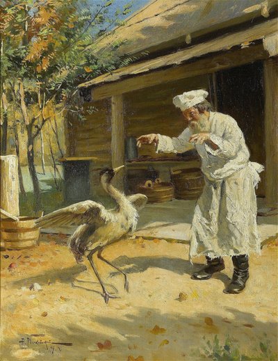 ダンシングクレーン、1897年 作： Alexander Vladimirovich Makovsky