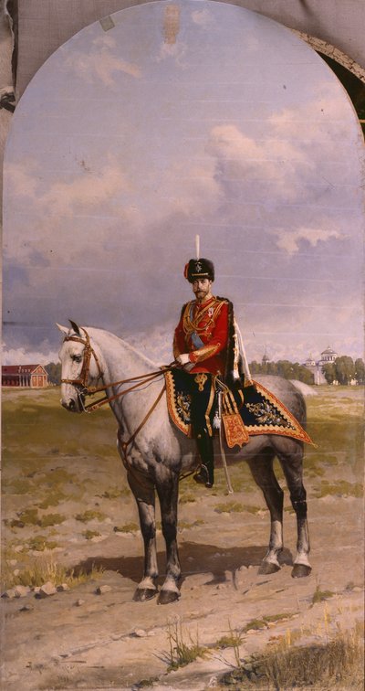 ニコラス2世皇帝の肖像1868-1918、1908 作： Alexander Vladimirovich Makovsky