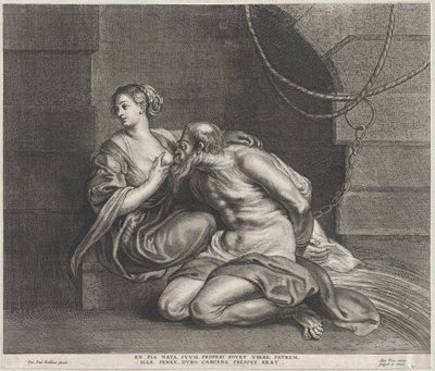 シモンとペロ、カリフォルニア州。 1650～90年頃。 1650-90。 作： Alexander Voet