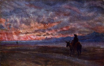 サンセット（カラーリトグラフ 作： Alexander Wallace Rimington