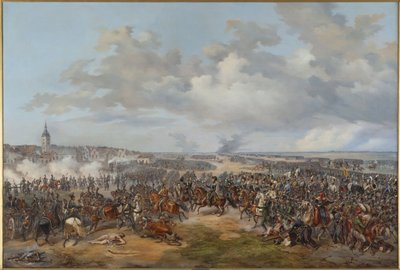スウェーデン軍がライプツィヒ（ドイツ）の城門を襲う 作： Alexander Wetterling