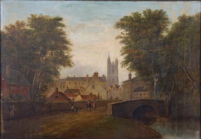 「ノースロードからのカーディフ」、c1784 作： Alexander Wilson