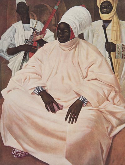 アフリカの図面と絵画からのジンダーのスルタン（肖像画の研究）のバルママタは、シトロエンセンターアフリカ遠征の2度目の任務、ハートアウドゥイン=デュブルイユ、パブで実行されました。パリ 作： Alexander Yakovlev