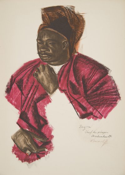 アフリカの図面と絵画のグループリーダー（アルカンボー砦）であるBezouは、シトロエンセンターアフリカ遠征の2番目のミッション、ハートアウドゥアンデュブルイユ（パブ）で処刑されました。パリ、1927（colou 作： Alexander Yakovlev