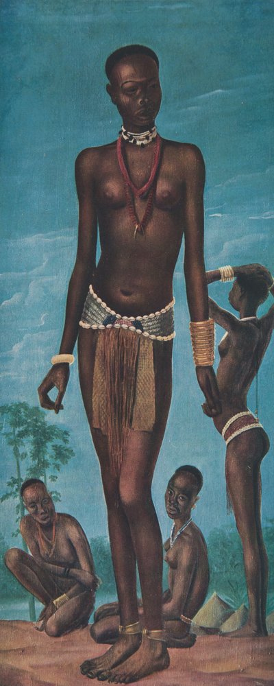 ダボア、アフリカの図面と絵画からの少女サラ（フォートアーカンボー）は、シトロエンセンターアフリカ遠征、2番目のミッションハートオードウィンデュブルイユ、パブで処刑されました。パリ、1927（col 作： Alexander Yakovlev
