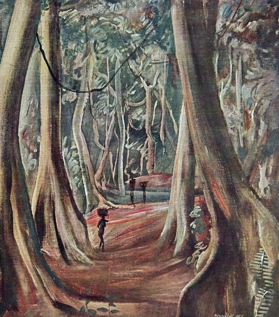 グレートフォレストでは、アフリカのデッサンと絵画から、シトロエンセンターアフリカ遠征中に実行された2番目のミッション、ハートアウドゥアンデュブレイユ、パブ。パリ、1927 作： Alexander Yakovlev