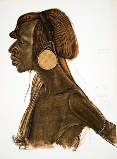 ムティラ、MGogo（ドドマ）、アフリカのデッサンと絵画から、シトロエンセンターアフリカ遠征、2番目の使命Haardt Audouin-Dubreuil、パブで実行されました。パリ、1927 作： Alexander Yakovlev