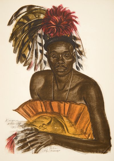 チューバ、シェフのマッチャガ（アフリカの図面と絵画からのNiangara（Haut Ouelle）、シトロエンセンターアフリカ遠征、2番目の使命Haardt Audouin-Dubreuil、パブ、パリ、1927（co 作： Alexander Yakovlev