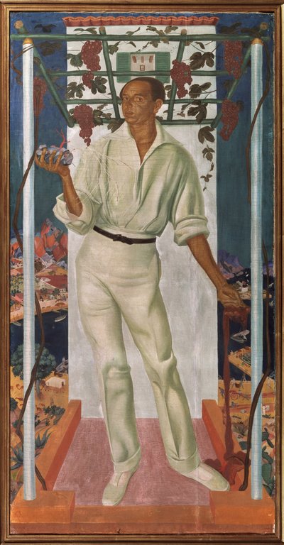 メキシコのアーティストロベルトモンテネグロネルボの肖像1887-1968、1915 作： Alexander Yevgenyevich Yakovlev