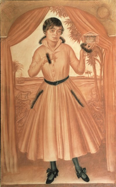 アーティストの妻の肖像、c。 1917 作： Alexander Yevgenyevich Yakovlev