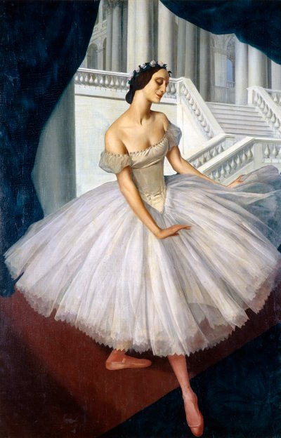 バレリーナの肖像アンナ・パブロワ1881-1931、1924 作： Alexander Yevgenyevich Yakovlev