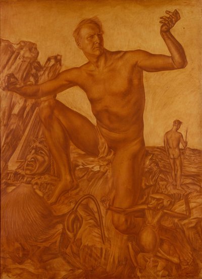 歌手フョードル・シャリヤピンの肖像1873-1938、1917 作： Alexander Yevgenyevich Yakovlev