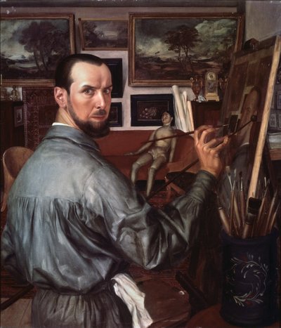 自画像、1917 作： Alexander Yevgenyevich Yakovlev