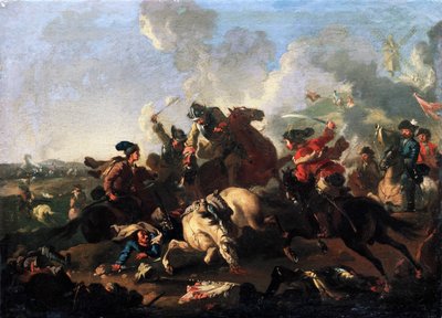 ポルタバの戦いの様子 作： Alexander von Kotzebue