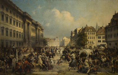 1849年1760年10月のロシア軍によるベルリン占領 作： Alexander von Kotzebue