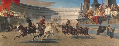 戦車競争 1882年頃 油彩・カンヴァス 作： Alexander von Wagner
