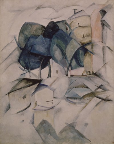 セーヌ川の堤防、1914年〜1915年 作： Alexandra Alexandrowna Exter