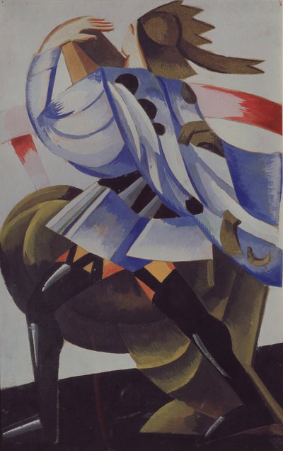 Mercutio。 W.シェイクスピア作のロミオとジュリエットの衣装デザイン、1921年 作： Alexandra Alexandrowna Exter
