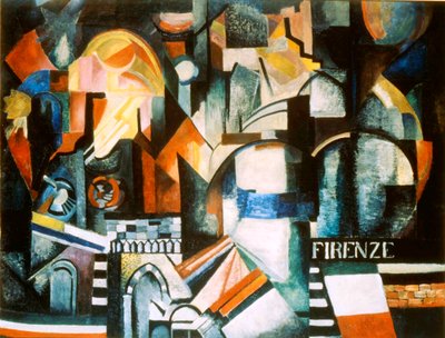 「フィレンツェ」、1914年。 作： Alexandra Alexandrowna Exter