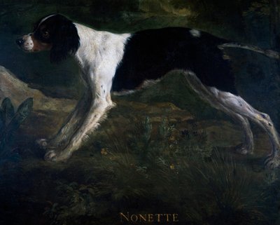 マルリー城の控えの間の扉に描かれたノネット、アレクサンドル・フランソワ・デスポータス（1661-1743）作、フランス 作： Alexandre Francois Desportes