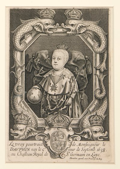 王太子としてのルイ 14 世の肖像 (Le vray pourtraict de Monseigneur le Dauphin) 作： Alexandre Boudan