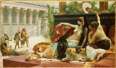 1887年、非難された奴隷に対するクレオパトラのテスト毒 作： Alexandre Cabanel