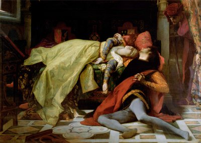フランチェスカダリミニとパオロマラテスタの死、1870年 作： Alexandre Cabanel