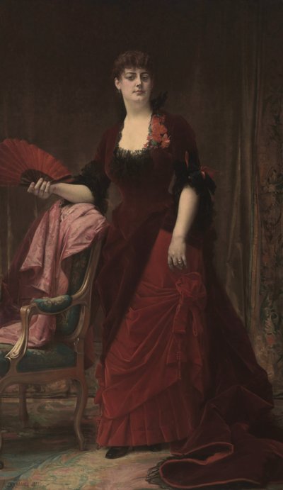 アラベラ・ワーシャム（後のアラベラ・ハンティントン）の肖像 作： Alexandre Cabanel