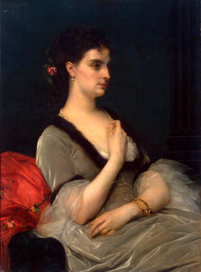 エリザベス・ヴォロンツォワ＝ダシュコワ王女の肖像」1873年 作： Alexandre Cabanel