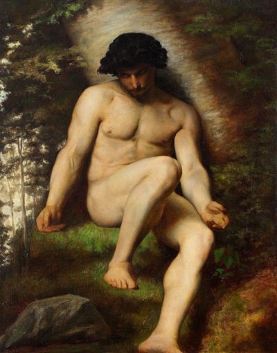 パラディスペルドゥのためのアダムの研究、1863年 作： Alexandre Cabanel