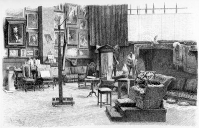 スタジオ、c1880-1882。 作： Alexandre Cabanel