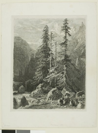 アルプスの風景 作： Alexandre Calame