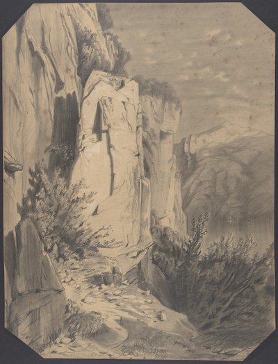 Forets et Montagnes.、19 世紀初頭から中期。 作： Alexandre Calame
