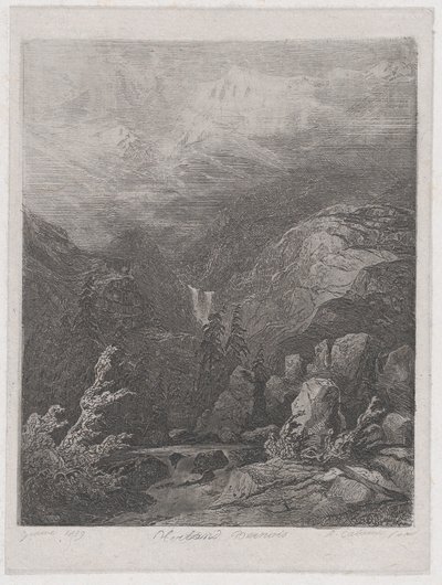 風景、1839年。 作： Alexandre Calame
