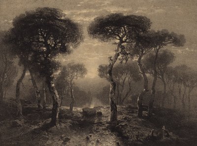 木のある風景 作： Alexandre Calame
