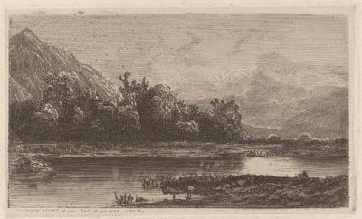 山の湖 作： Alexandre Calame