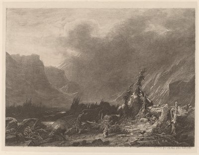 山の嵐 作： Alexandre Calame