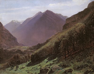 山岳研究、1840〜43年頃 作： Alexandre Calame