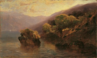 ジュネーブ湖からロット 作： Alexandre Calame