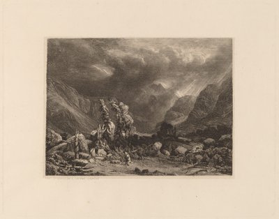 山の嵐 作： Alexandre Calame