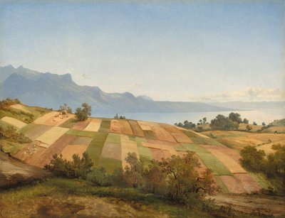 スイスの風景、c。 1830年。 作： Alexandre Calame