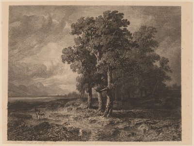 嵐の中の木 作： Alexandre Calame