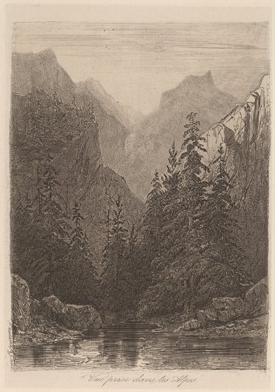 アルプスで撮影したビュー 作： Alexandre Calame