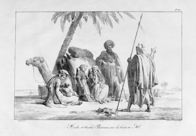 休息するアラブ人とベドウィン（「Voyage to Levant」シリーズより 作： Alexandre Evariste Fragonard