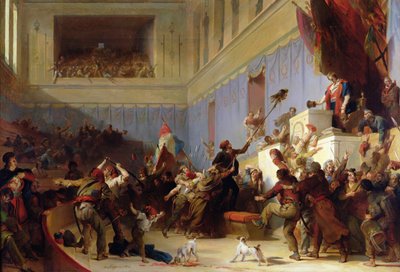 フランソワ・アントワーヌ・ボワシー・ダングラス（1756-1826）副大統領ジャン・ベルトラン・フェローに敬礼（1759-95）1大草原An III（1795年5月20日）1830 作： Alexandre Evariste Fragonard