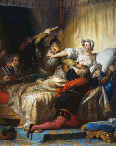 聖バーソロミューの夜の虐殺 (8 月 24 日) 作： Alexandre Evariste Fragonard